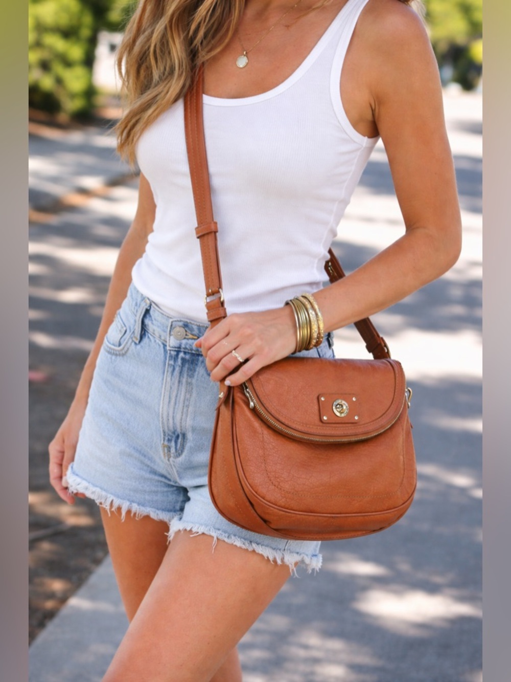 Marc by Marc Jacobs Purse Totally Turnlock Natasha‎ Leather Crossbody Bag
